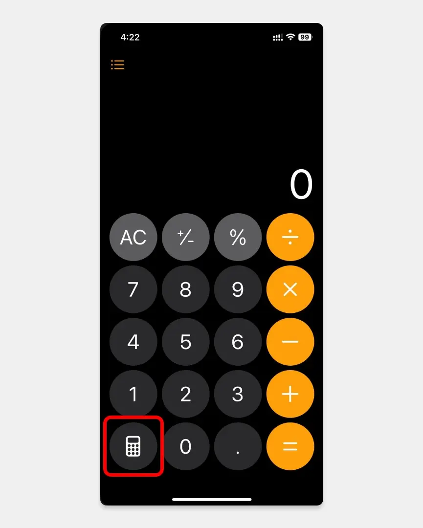 Calculator option